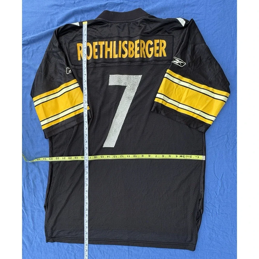 Ben Roethlisberger Reebok NFL Equipment Steelers on Field Jersey X-Large XL GUC